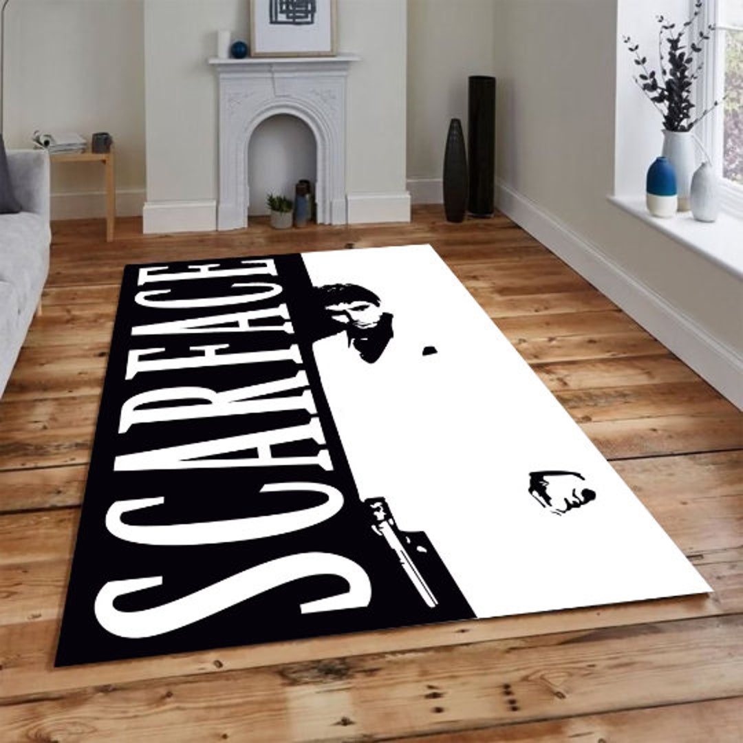 Movie Scarface Tony 3D Printing Area Rug Large,Carpet Rug for