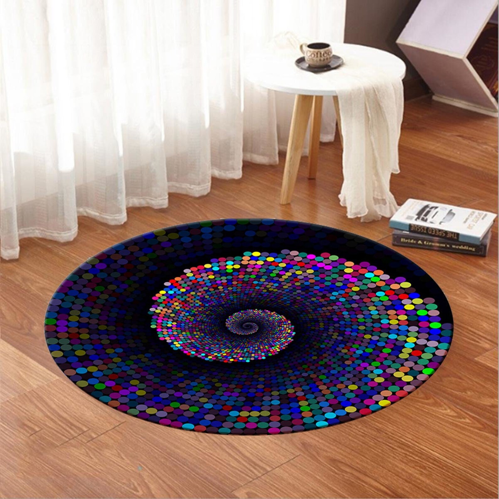 Vortex Vortex Rug Illusion Rug Illusion Round Rug Etsy