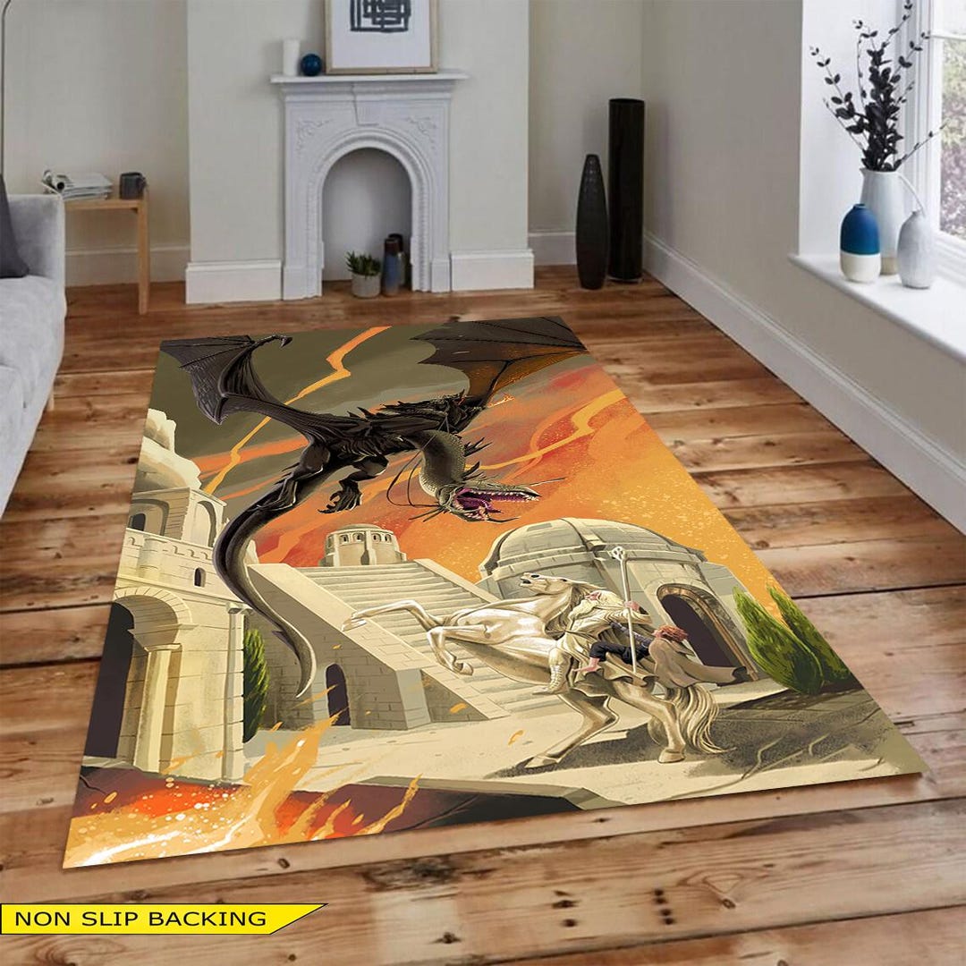 The Lord of the Rings Rug: Modern Movie Decor - Etsy