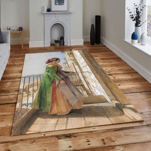 John Frederick Lewis Rug, Decor Rug, Area Rug, Patterned Rug, Themed Rug, Oil Painting,Gift for Him,Home Decoration,Popular Rug,Non-Slip Rug