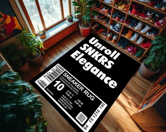 Sneaker Rug: Hypebeast Home Decor, Non-Slip