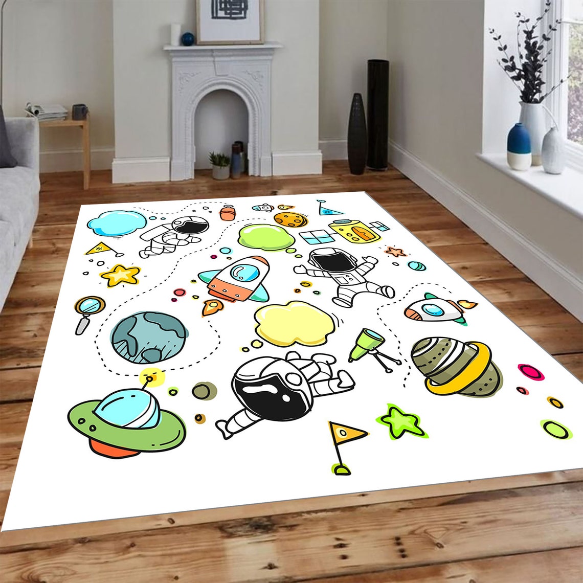 Science Fiction Rug For Living Room Rug Fan Carpet Area Etsy Science Fiction Rug For Living Room Rug Fan Carpet Area Etsy