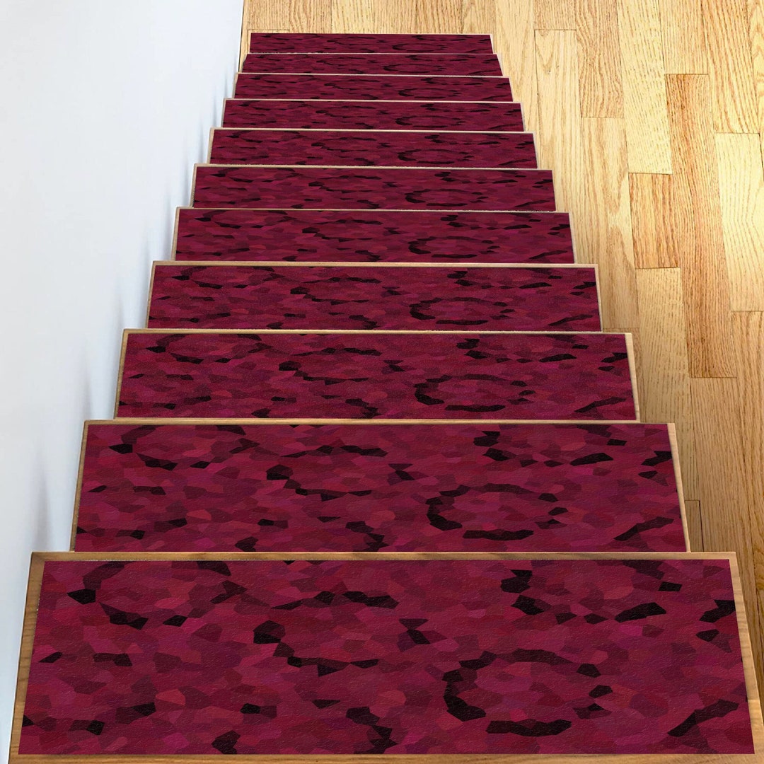 Staircase Rug Designs 3D Stair Treads Rug,red Stair Rug,black Stair Rug,pattern Stair Treads ...