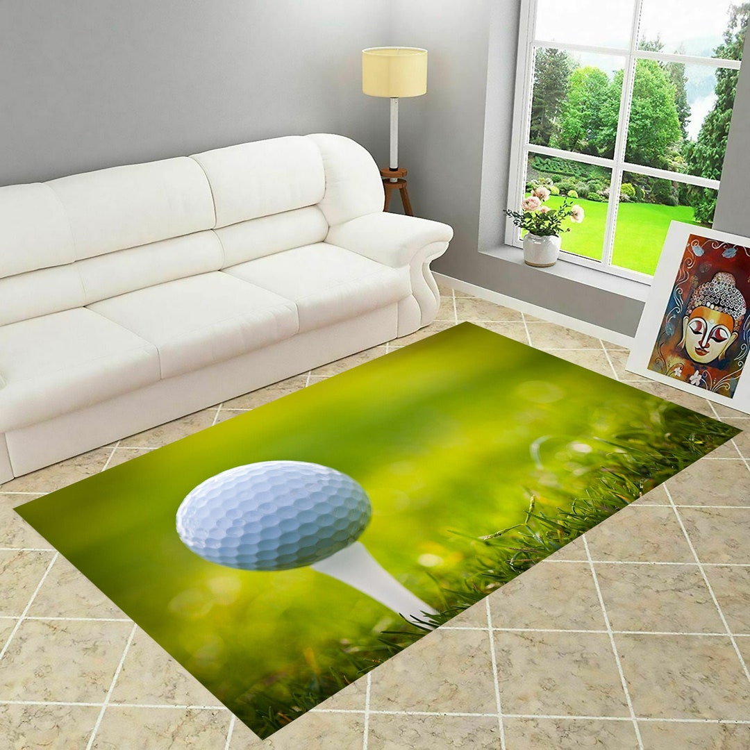 Sport Rug,golf Rug,golf Area Rug,custom Rug,for Living Room Rug ...