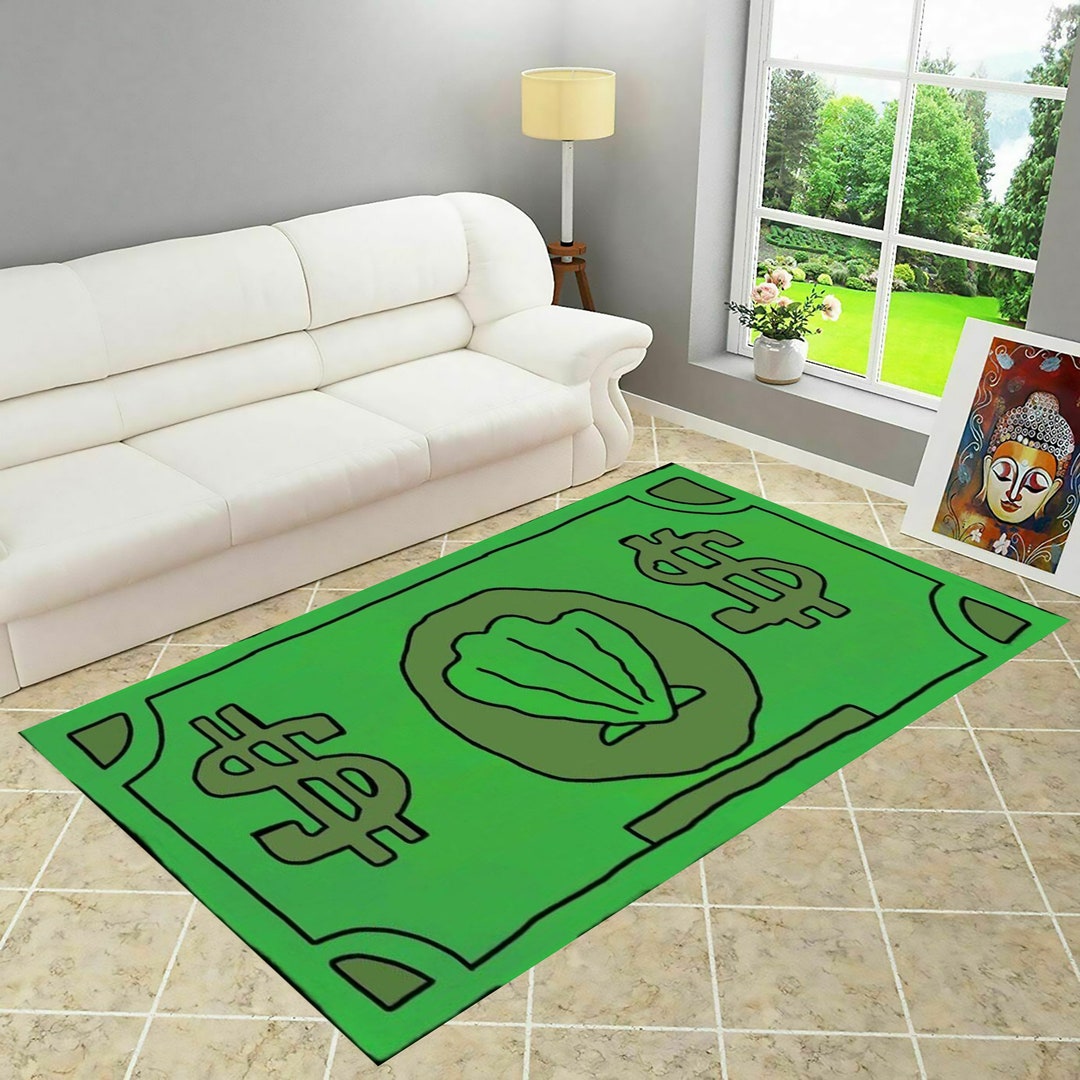 Money Rug: Dollar Bill Print Area Rug - Novelty Home Decor - Etsy Canada