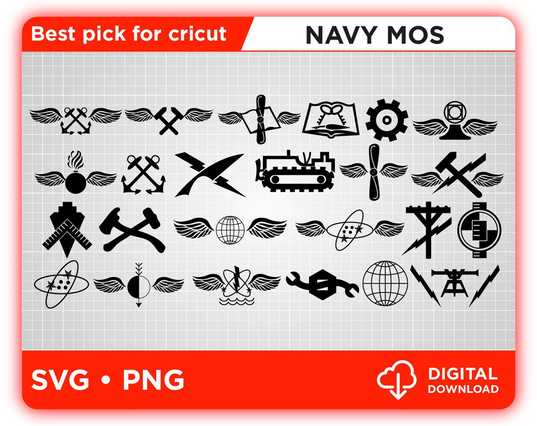 US Navy Necs Bundle Navy Enlisted Classification Codes Logo Etsy