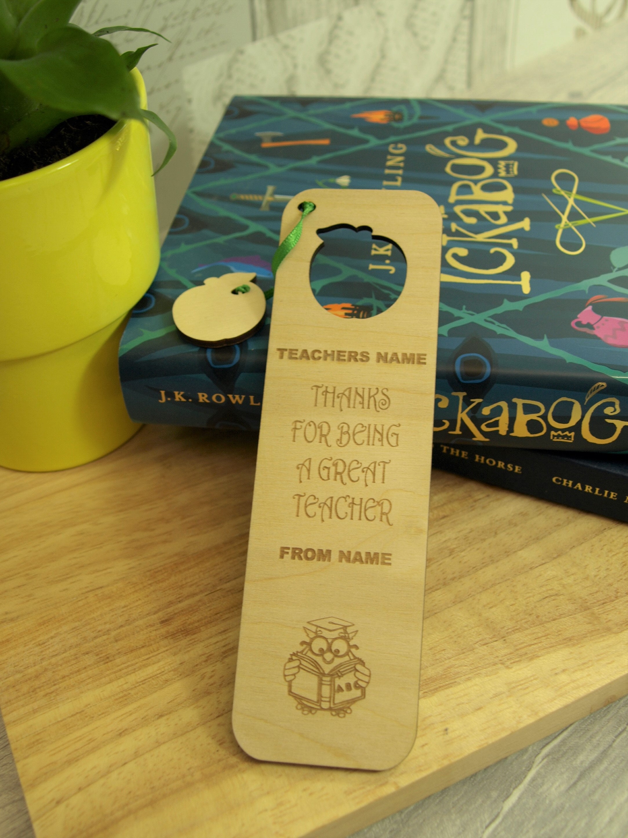 Apple Cutout Bookmark for Teachers Gift Etsy UK