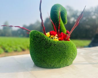 Erba Artificiale In Miniatura VOSAREA - Tappeto Di Muschio PVC 15x15 Cm, Realistica Per Diorami, Giardini Fatati E Case Delle Bambole - 4