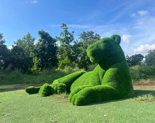 Bornhöft Decorazione Da Giardino - Leone Con Lumaca In Metallo Arrugginito - 116 Cm - Scultura Unica Fatta A Mano Per Esterno