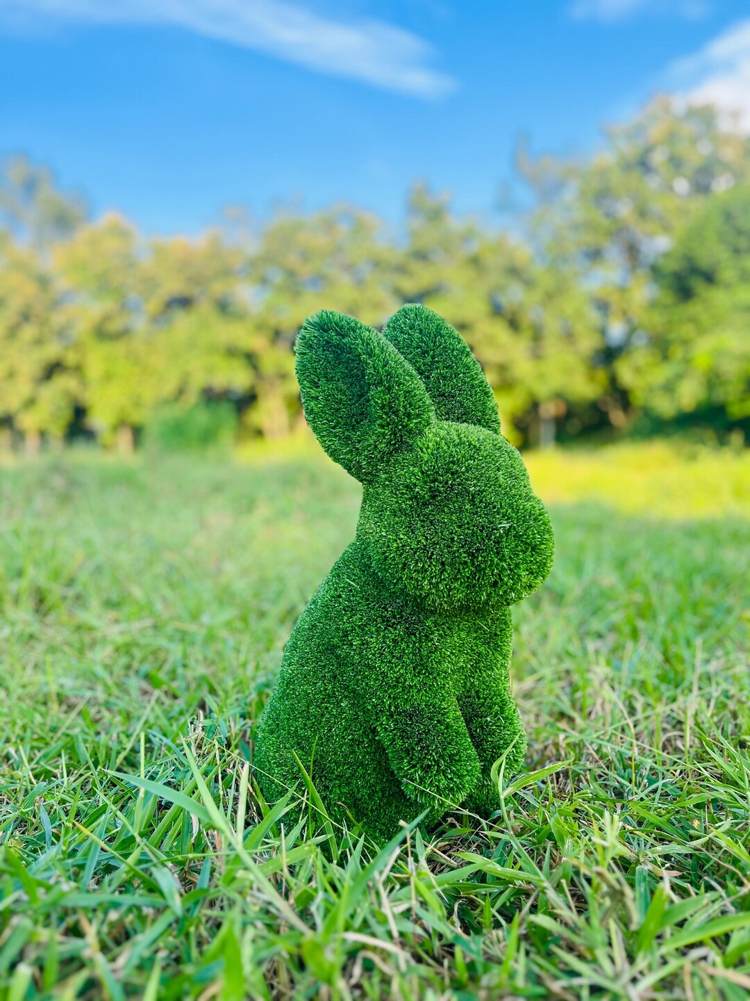 Bunny Topiary Green Colour : Customized Outdoor Indoor Decor - Etsy