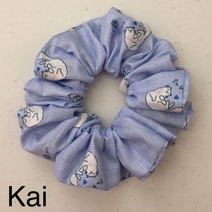 Chouchou écossais Gris Et Marine VSCO - Neuf, élastique à Cheveux Tendance