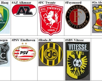 Nederland Psv Eindhoven Feyenoord Fc Twente Az Alkmaar Sbv Vitesse ADO Den Haag Go Ahead Eagles NEC Nijmegen Roda JC Voetbal Patch