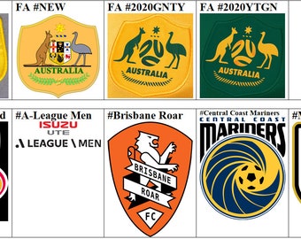 Adelaide United FC A-League Men Brisbane Roar Central Coast Mariners Macarthur Australia National Football Bordado Parche