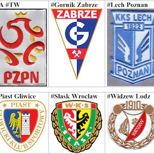 Poland National Lech Poznan Legia Warsaw Gornik Zabrze MKS Cracovia Widzew Lodz Piast Gliwice Slask Wroclaw Zaglebie Lubin Football Patch