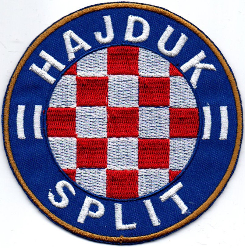 HAJDUK SPLIT Soccer Patch FIFA UEFA GRB PATCH NASIVAK TORCIDA OLD SAHOVNICA  NK