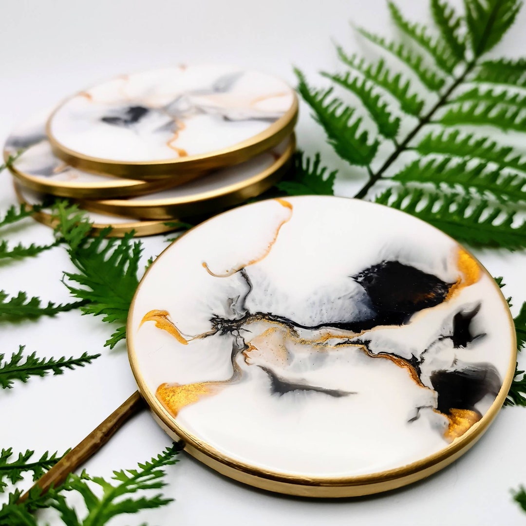 Accfore 8 Posavasos De Pintura De Diamante, Para Bebidas, Kit De Arte De Diamantes Para Adultos, Niños, Principiantes, Suministros De Arte De Diamantes (océano