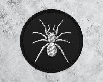Toppa ricamata a forma di ragno / Regalo di moda streetwear dark goth emo punk