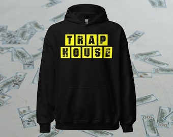Sweat à capuche Trap House | Mode streetwear foncé unisexe
