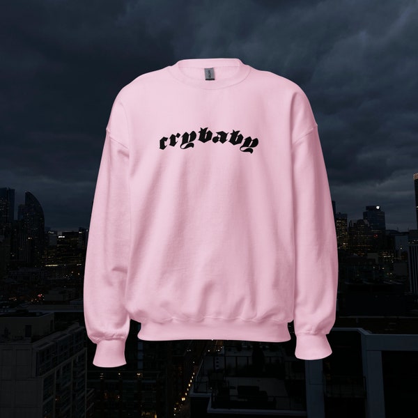 Crybaby Unisex Sweatshirt | Streetwear, Fashion, Goth, Emo, Punk, Geschenk für Freundin, Freund