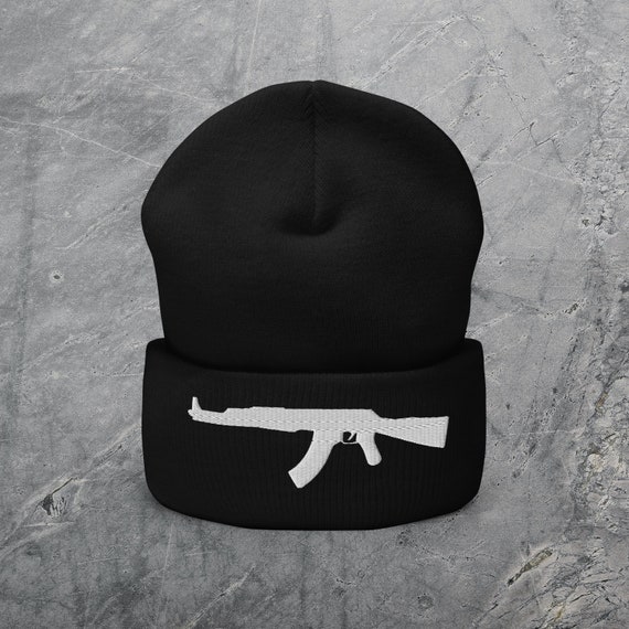 AK 47 Beanie | Dark Streetwear Tactical Fashion Goth Emo Punk