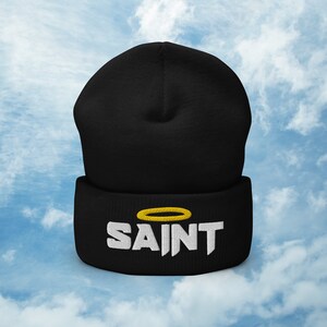 Saint Halo Cuffed Beanie | Streetwear, Fashion, Aesthetic, Goth, Emo, Punk, Gift For Girlfriend, Boyfriend