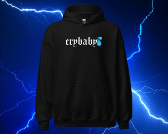 Crybaby Tear Drops Hoodie | Dark Goth Emo Streetwear