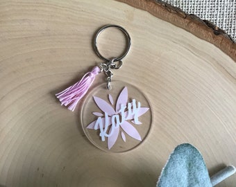 Personalized keychain, keychain, teacher gift, birthday gift, backpack chain