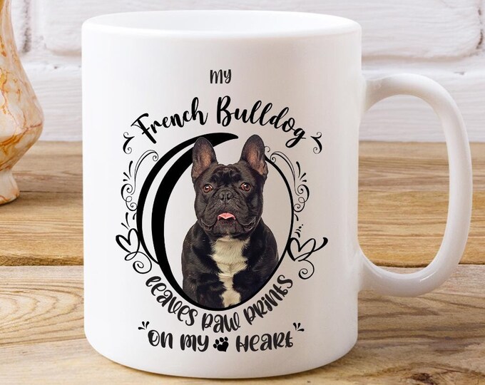 French Bulldog White Coffee Mug Dog Lover Mug Doggy Day Care Gift Dog Walker Present Dog Walker Cup Cute Pet Gift For Mom 15oz Tea Cup Gift