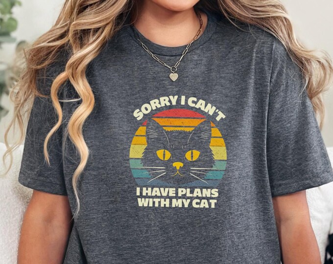 Cat Lady Apparel Introvert Cat Lover Gift Idea Casual Wear Cotton Shirt Design Style Guide Fashion Forward Casual Look Comfort Fit Crew Neck