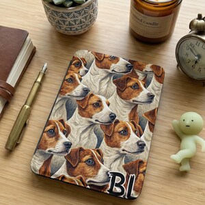 Jack Russell Terrier Kindle-omslagontwerp artwork hondenportret elektronische lezer beschermhoes dierenprint leesaccessoire puppycadeau