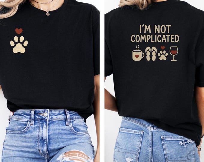 Coffee Dog Mom T-Shirt: Casual Comfort, Wine Lover Gift