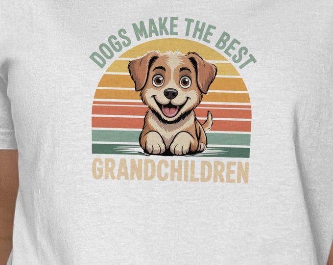 Funny Dog Grandparent T-Shirt: Canine Lover Grandma Grandpa Gift