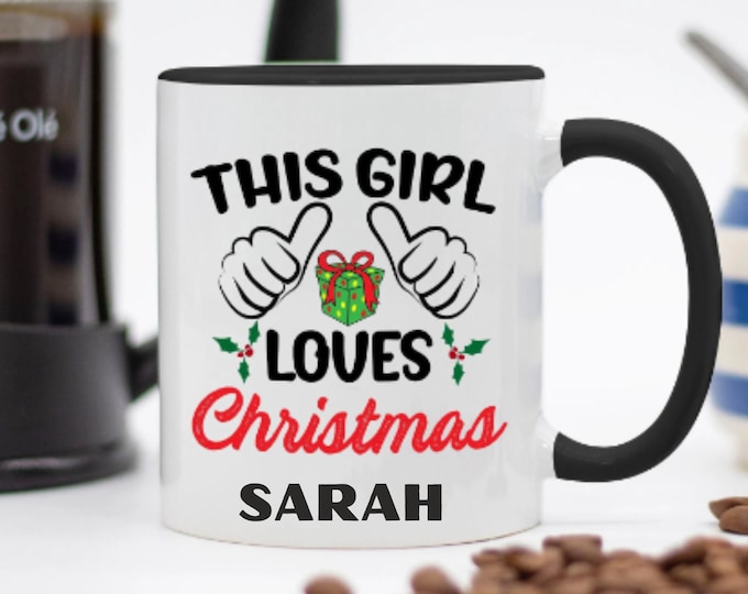 Secret Santa Gift For Christmas  Personalized Christmas Mug Gift-For Mug For Her Gifted Christmas Mugs Gifts Christmas Hers