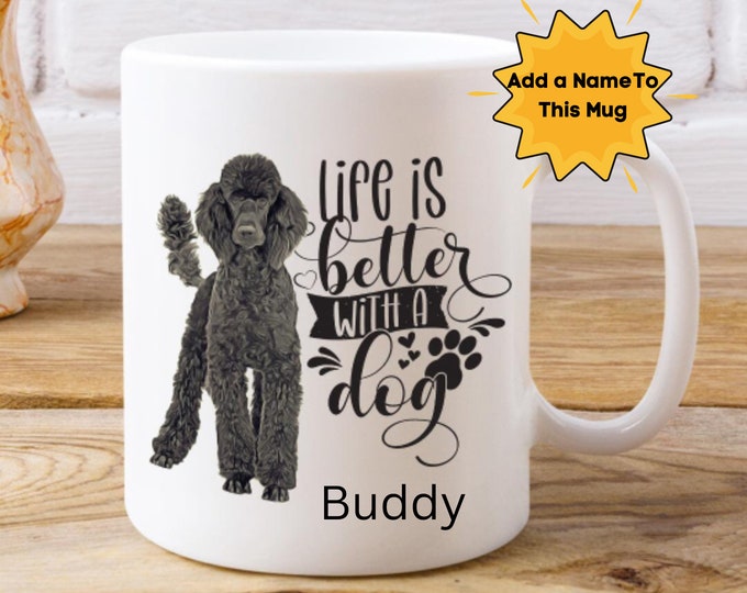 Custom Dog Merchandise Poodle Coffee Mug Dog Mug For Grandma Gift Mother's Day Mug Custom Grandma Mug Granny Gift Mug Nona Gift Mom Dog Mug