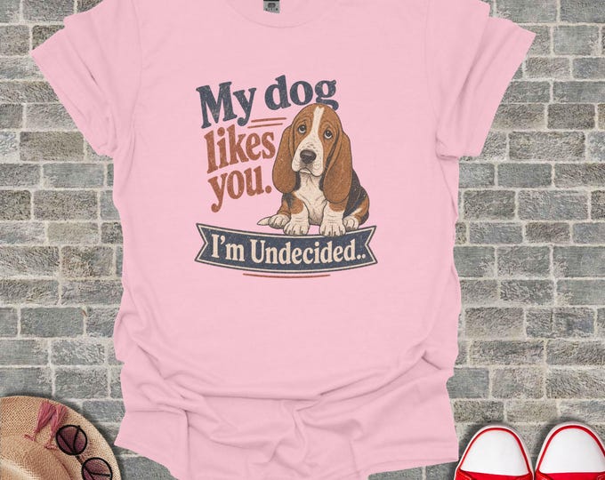 Funny Basset Hound Graphic T-Shirt, Sarcastic Dog Mom Tee, Humorous Pet Lover Top, Vintage Puppy Illustration Unisex T-shirt, Cute Canine