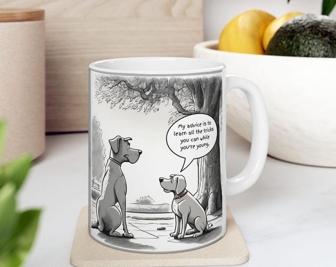 Funny Dog Lover Ceramic Mug, Gift for Pet Owners, Novelty Tea Cup, Unique Coffee Gift for Animal Lovers, Cute Puppy Mug, Dog Mom Present