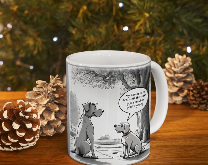 Funny Dog Lover Ceramic Mug, Gift for Pet Owners, Novelty Tea Cup, Unique Coffee Gift for Animal Lovers, Cute Puppy Mug, Dog Mom Present