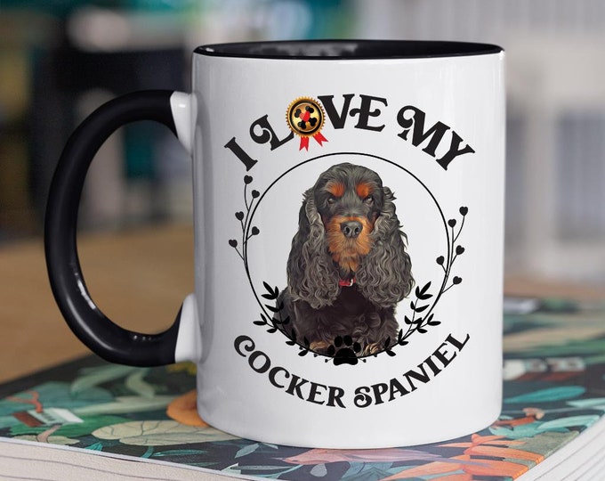 Dog Cup Ceramic Cocker Spaniel Gift For Dog Lover Personalized Dog Breed Mug Custom Dog Mug With Dog Face Mug Personalized Dog Photo Mug