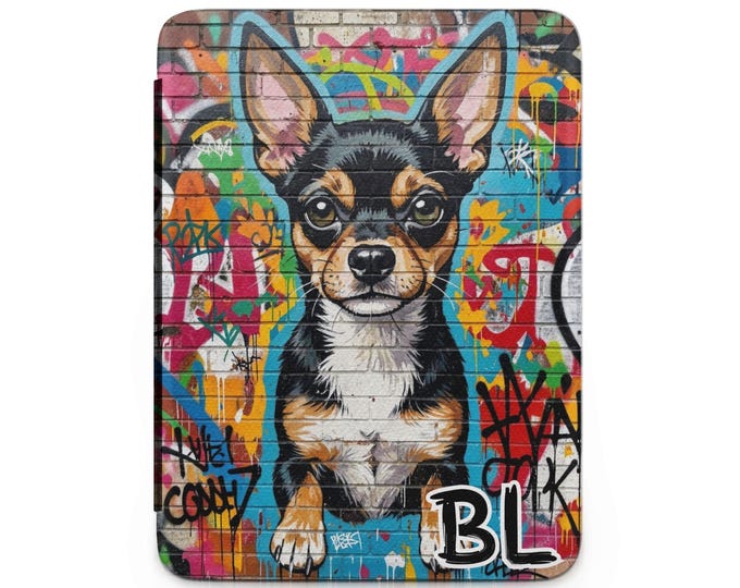 Min Pin Kindle Case Graffiti Art, Urban Dog Design, Cool Pet Illustration, Modern Products, Street Art Style, Unique Wall Art, Home Decor