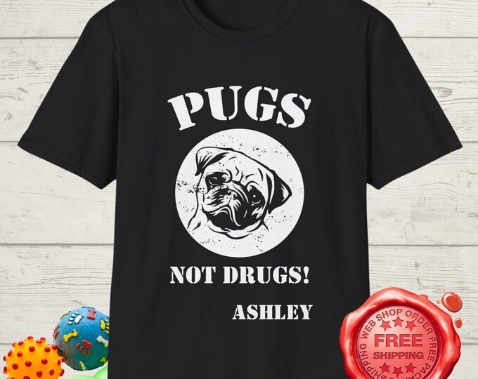 Pug Enthusiast Gift Humorous Pug Themed T-Shirt Irreverent Apparel Funny Dog Lover Present Quirky Pet Owner Tee Unique Design Casual Pug