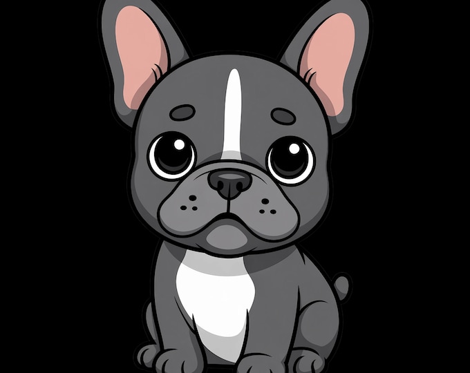 French Bulldog Clipart, Cute Dog Clipart, Baby Animal Clipart, Puppy Clipart, Dog Shower Clipart, Frenchie PNG