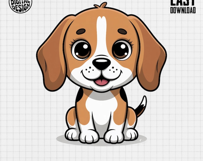 Beagle Clipart, Cute Puppy Clipart, Baby Animal Clipart, Dog Nursery Clipart, Dog Shower Clipart, Beagle PNG, Beagle Puppy Art