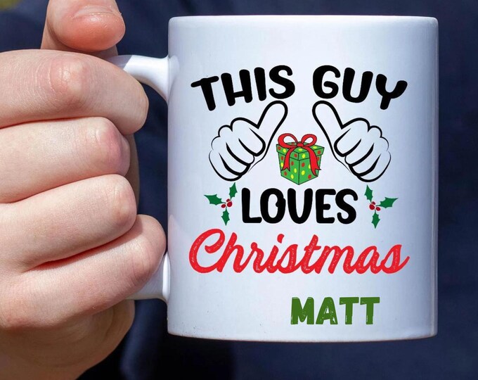 Personalized Christmas Mug Gift For Him Christmas Decorating Dad Mug Gift Christmas Decor Gift Custom Gift For Teen Xmas Mug With Name