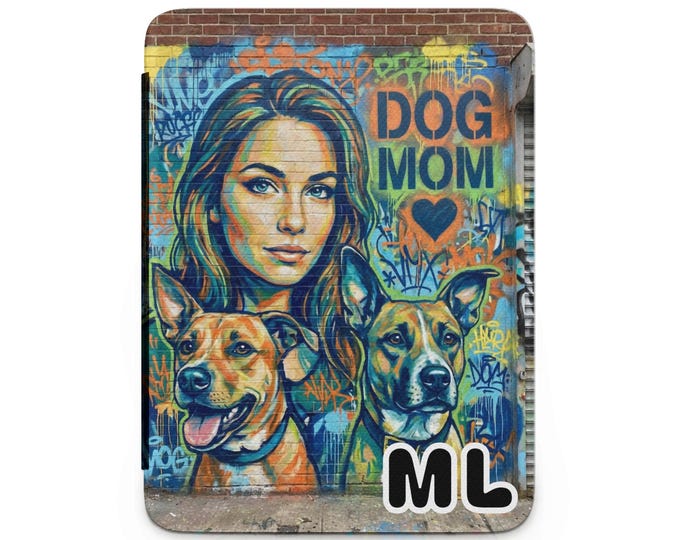 Dog Mom Kindle Case, Graffiti Art Kindle Cover, Pet Lover Kindle Gift, Woman and Dogs Kindle Protector, Trendy Kindle Accessory
