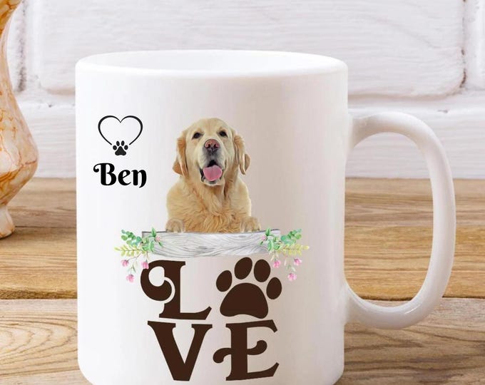 Dog Dad Mug Custom Dog Gift Retriever Mug Golden Retriever Lover Ceramic Mug For Pup Owner Retriever Dog Mug For Dog Lover Pet Memorial Gift