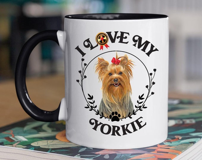 Dog Ceramic Mug Yorkie Coffee Mug For Grandma Gift Mother's Day Mug Custom Grandma Mug  Meemaw Mug  Granny Gift Mug  Nona Gifts  Mom Dog Mug