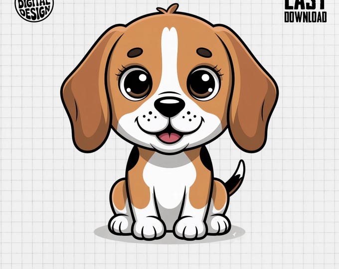 Beagle Clipart, Cute Puppy Clipart, Baby Animal Clipart, Dog Nursery Clipart, Dog Shower Clipart, Beagle PNG, Beagle Puppy Art