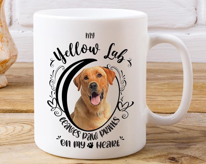 Dog Lover Gift Yellow Lab Dog Lover Coffee Mug Dog Mug For Grandma Gift Mother's Day Mug Custom Grandma Mug Meemaw Mug Granny Gift Mug