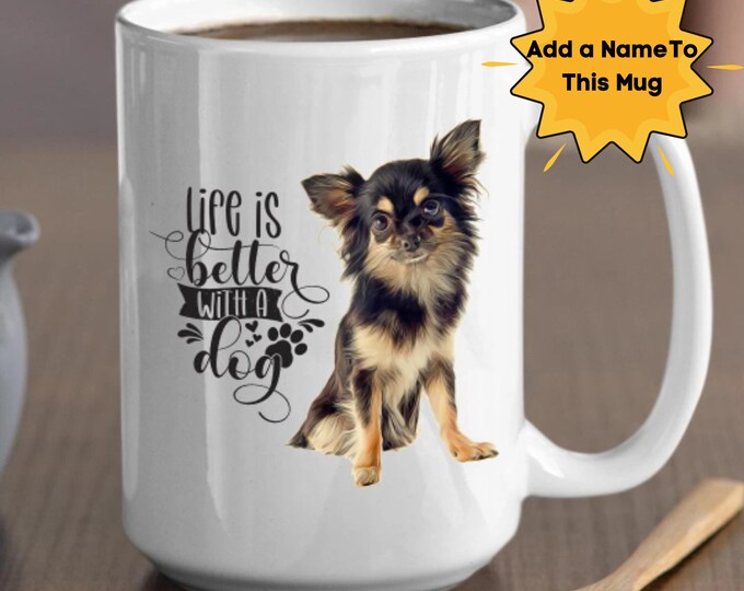 Personalized Dog Lover Mug Chihuahua Mug For Grandma Mother's Day Mug Custom Grandma Mug Memaw Mug Granny Gift Mug Nona Gift Mom Dog Mug