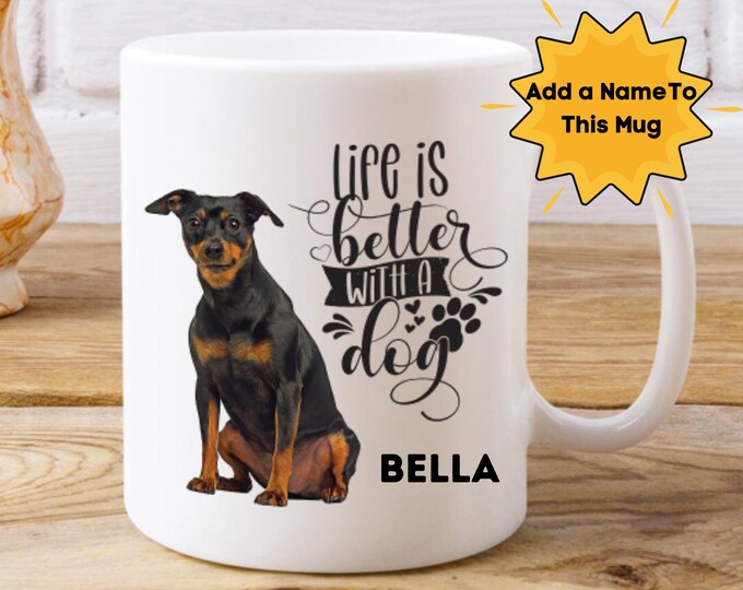 Customizable Dog Mug Min Pin Mug For Grandma Gift Mother's Day Mug Custom Grandma Mug  Meemaw Mug  Granny Gift Mug  Nona Gifts  Mom Dog Mug